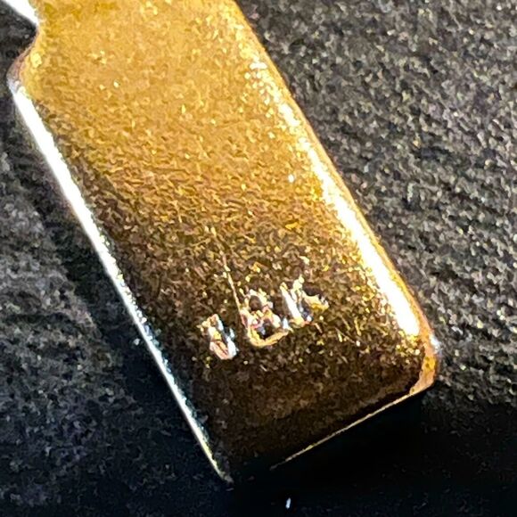 SALE 18k Stamped Gold Filled Snake Pendant Necklace - Picture 4 of 7